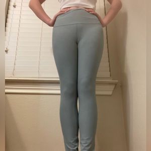 Lululemon leggings they are a size 0 and the color is a light green